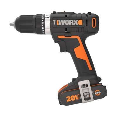 Компактная ударная дрель WORX WX370 – это мобильное решение для сверления и работы с крепежом без проводов
