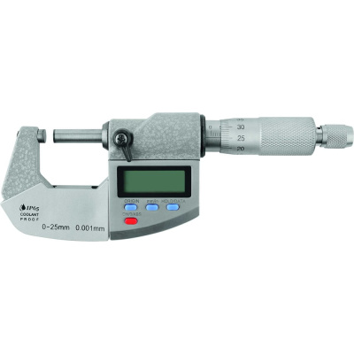 Цифровой микрометр Links гладкий МКЦ 0-25мм IP65 727 I-00 IP 65