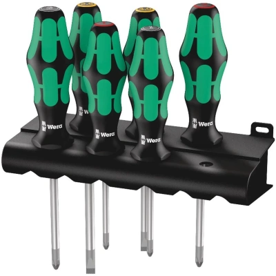 Набор отверток 6 предм. WERA Kraftform Plus Lasertip 335/350/355/6 105622