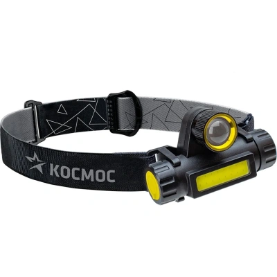 Фонарь налобный КОСМОС KocH103WLith,аккумуляторный