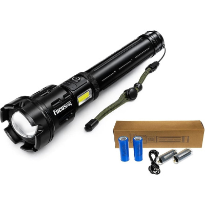 Фонарь Focusray 1260 30Вт xp90 1/20/40 2 шт. 26650 mah