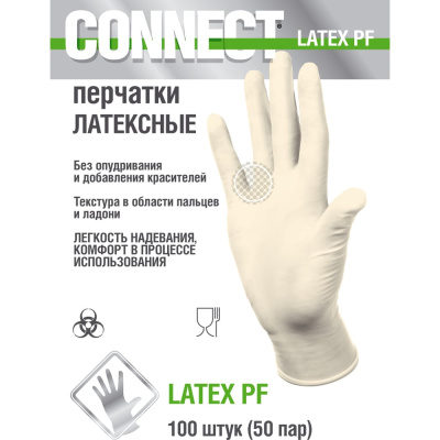 Латексные перчатки CONNECT CT0000004668