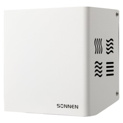 Сушилка для рук SONNEN HDR-1200W, 1200 Вт, производство РОССИЯ, антивандальная, сталь, белая, 701870