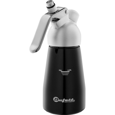Сифон для сливок Bufett Kulinarische Produkte 0.25 л, чёрный