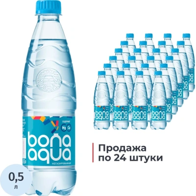 Вода питьевая Bona Aqua негаз ПЭТ 0,5л