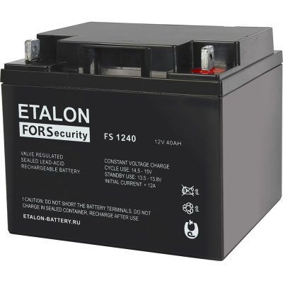 Аккумулятор Etalon Battery ETALON (12в / 40 ач) FS 1240