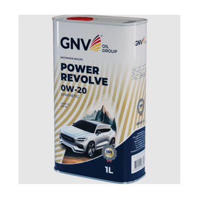 Масло моторное GNV Power Revolve 0W-20 Synthetic, ACEA C5, Volvo VCC RBS0-2AE, 1 л