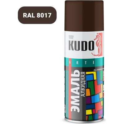 Универсальная эмаль KUDO коричневая