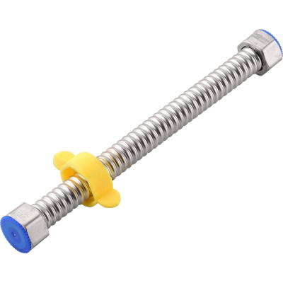 Гибкая сильфонная подводка Kopfgescheit из нержавеющей стали 1/2", 20 см