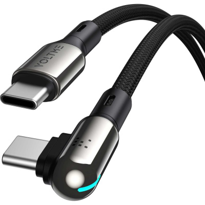 Кабель VOLTME USB2.0 Powerlink Stark CTC USB-С - USB-C, 5A, 100W, 1.2м, черный, C2071