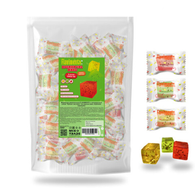 Конфеты мармеладные FLAVIMENTO, ассорти со вкусом киви, клубники и маракуйи, 500 г, УТ-00002867