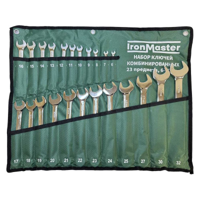 Набор ключей комбинированных Iron Master 23 предмета, 6-32 мм T023IM