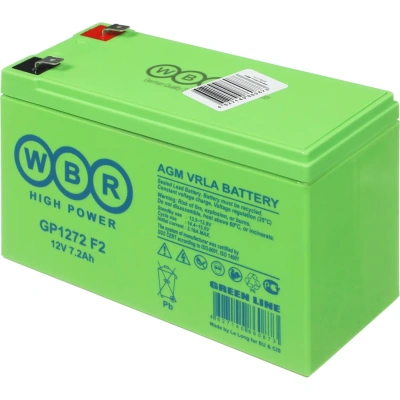 Батарея для ИБП WBR GP1272 F2 12В 7.2А.ч