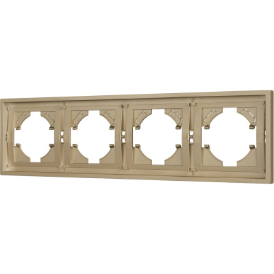 Рамка Arlight пластиковая FRM-TENDO-SFPL-4-GD 1шт