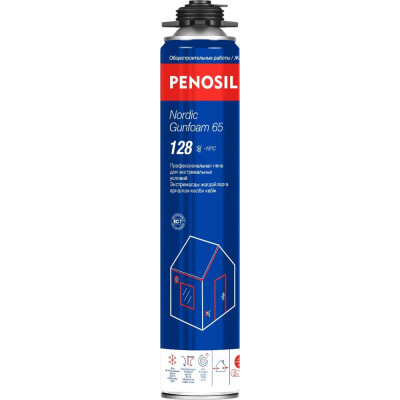 Пена монтажная профессиональная для экстремальных условий Penosil Nordic Gunfoam 65 128 -15C 850 мл
