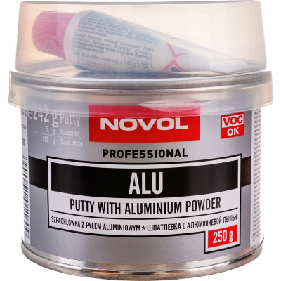 Автошпатлевка Novol ALU с алюминием 0.25 кг