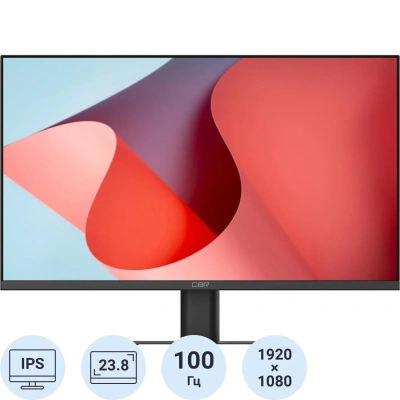 Монитор CBR MF-2402(LCD-MF2402-OPC)23.8/FHD/IPS/100Hz/250cd/5ms/HDMI/VGA/DP