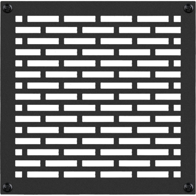 Накладка Лофт черный, 20x20 см для вентиляции ВРК-004Ч