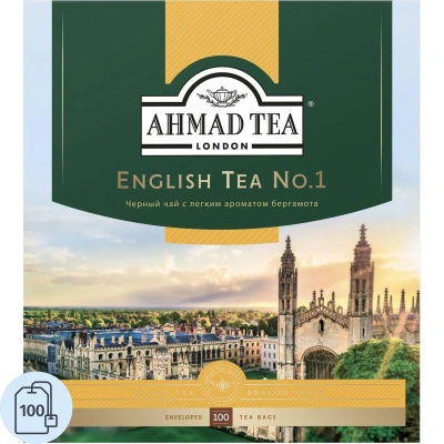 Чай Ahmad English N1 черный 100пак/уп 598-08