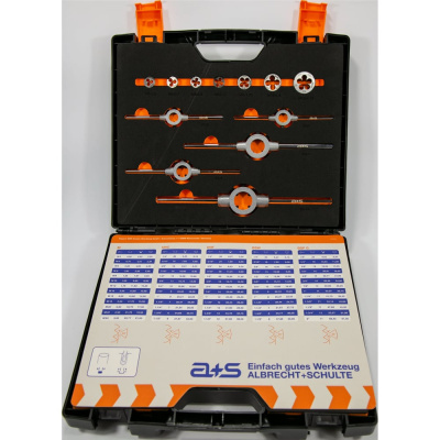 Набор ручных метчиков и плашек GSR A&S 45 шт M3-M12 HSSG