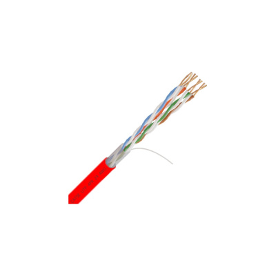 Омедненный кабель Netlink NL-CCA UTP 4PR 24 AWG CAT5е 305м внутренний, красный