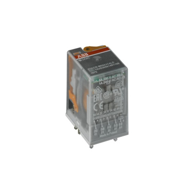 Реле ABB CR-M024AC4L 24B AC 4ПК (6A), СИД индикация