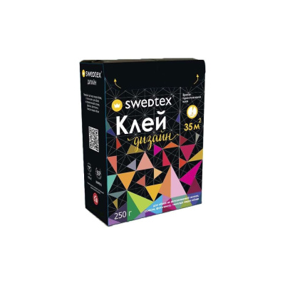 Сухой клей Swedtex ДИЗАЙН для обоев на флизелиновой основе, фресок, фотопанно, тяжёлых видов обоев, 250 г