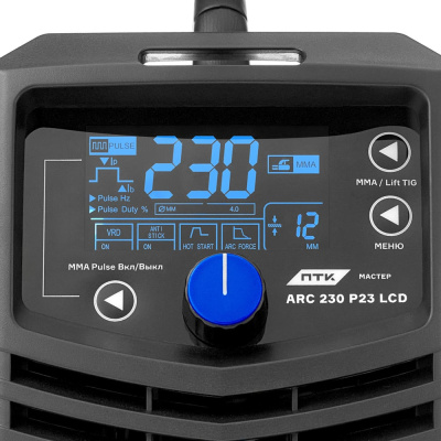 Аппарат ручной дуговой сварки ПТК МАСТЕР ARC 230 P23 LCD СК