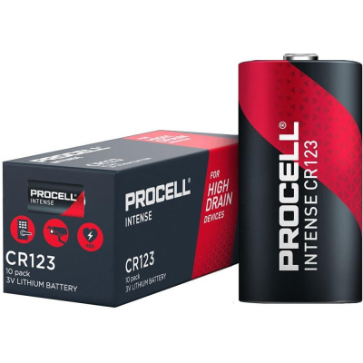 Батарейка Duracell PROCELL Intense CR123A BOX10 литиевая