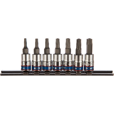 Набор торцевых насадок 1/4", TORX Т10-Т40, 37мм, 7шт KING TONY