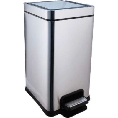 Матовая урна Ksitex SGB-12M с педалью, 12 л