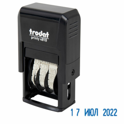 Датер ленточный Trodat, пластик, 1стр., 3,8мм, русский (70621)