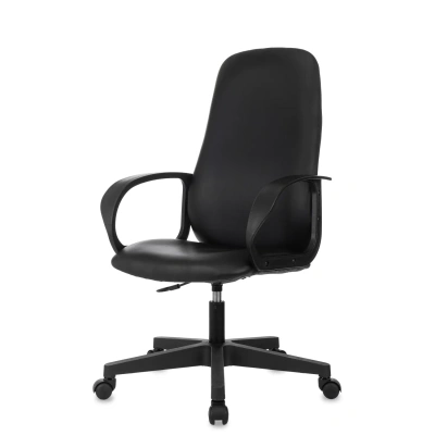 Кресло БР Комус Мебель EChair 660 экокожа,черный,пластик