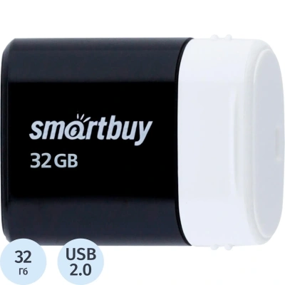 Флеш-память Smartbuy UFD 2.0 32GB LARA Black (SB32GBLARA-K)
