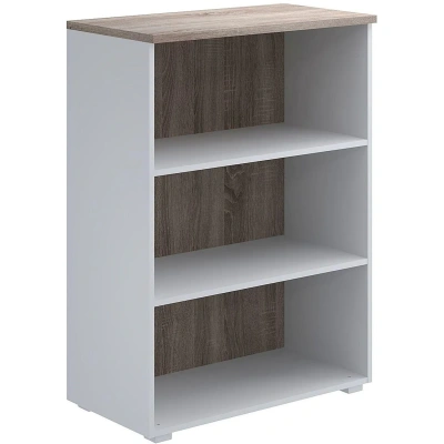 Стеллаж Комус Мебель К-Loft 241H011 786х420х1080 дуб сонома темн/белый