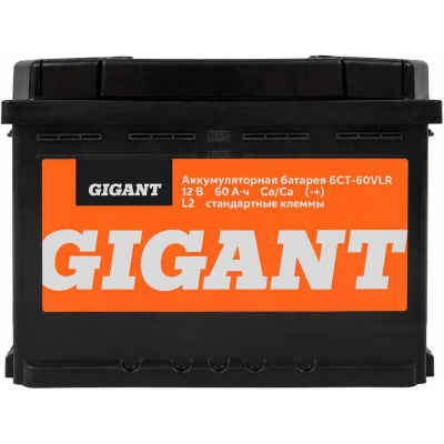 Аккумуляторная батарея Gigant 6СТ-60VLR 600 A GBCR-600