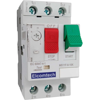 Мотор-автомат ELCOMTECH MS11F-6-10K (6-10А)