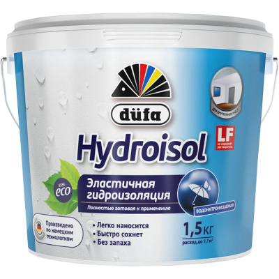 Гидроизоляция Dufa HYDROISOL эластичная, 1.5 кг