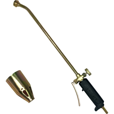 Кровельная пропановая горелка vertextools 45 см, латунь 0841-45 ручная, газовоздушная