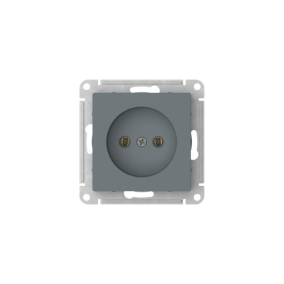 Розетка Systeme Electric ATLASDESIGN без заземления без шторок, 16А, мех., быстрозажимные клеммы, грифель