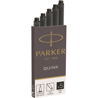 Картридж чернильный для перьевой ручки PARKER черные 5 шт/уп 1950382