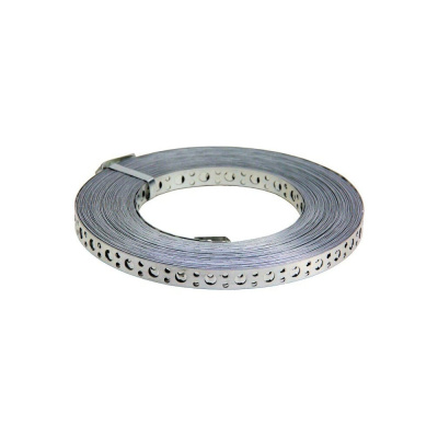 Лента STALMAX LP-V 12х0,55 (25м) монтажная перфорированная прямая (арт. 10828) оц. сталь (уп. 5 шт) 10828-023