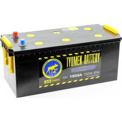 Аккумуляторная батарея TYUMEN BATTERY Тюмень standard 6ст -190 l евро.конус