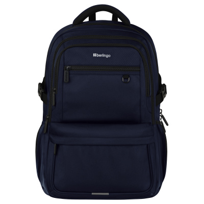 Рюкзак Berlingo City "Deep blue" 45*31*14см, 2 отделения, 5 карманов, отделение для ноутбука, эргономичная спинка