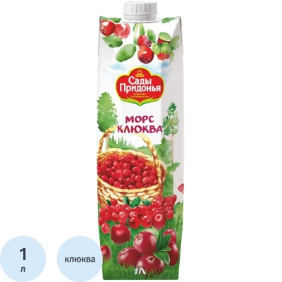 Морс Сады Придонья Клюква, 1л