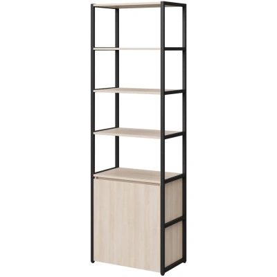 Стеллаж для документов K-Loft 241H026 670х400х2105 дуб сканд/черный