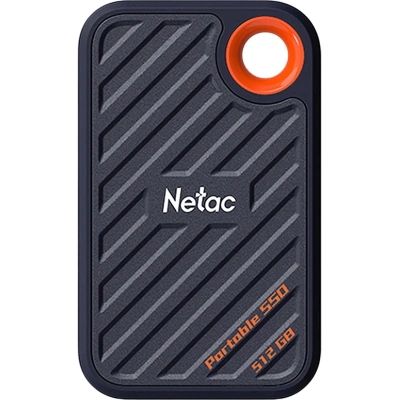 Портативный SSD накопитель Netac 512Gb/USB-C/EXT/Black (NT01ZX20-512G-32BL)