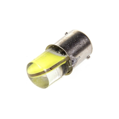Автолампа диод SKYWAY S25 (P21/5W) 12V 2 COB BAY15d 2-конт, белая, комп.2 шт, противотуманки/поворот/задний ход/стоп