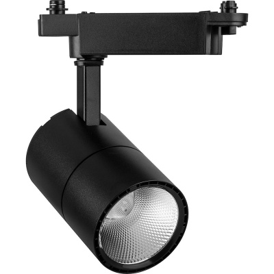 Трековый светодиодный светильник на шинопровод FERON 30W, 2400 Lm, 2700К, черный