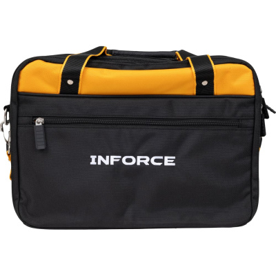 Сумка для инструмента и ноутбука с наплечным ремнем Inforce 11-25-15 подойдет мастерам по ремонту техники, слесарям